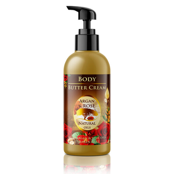 Боди бутер крем Argan & Rose 300 ml - Image 3